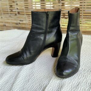 Maison Margiela Paris Boots Black Leather heels 39 EU